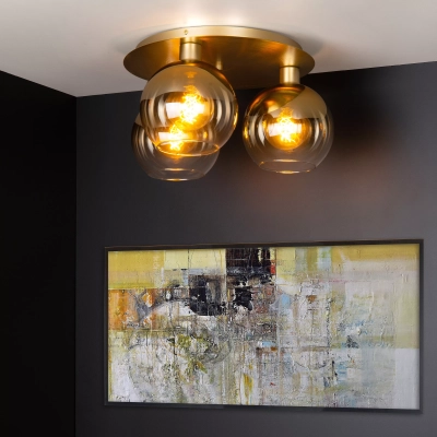 MARIUS - lampa sufitowa 3xE27 Matt Gold / Brass 74114/03/02 Lucide